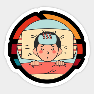 lost boy in pain Sticker